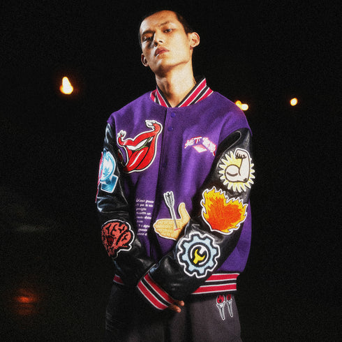 BURNIN* 11th Anniversary Underground Palace Velcro Patch Baseball Jacket