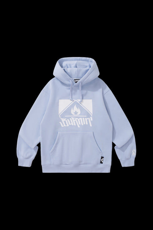 BURNIN* Square LOGO New Style Hoodie