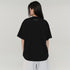 BURNIN*Spark Flame Lava Letter Print Short Sleeve T-shirt