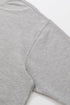 BURNIN*97'Series Worn Slogan Waffle Henley Collar Long Sleeve T-shirt