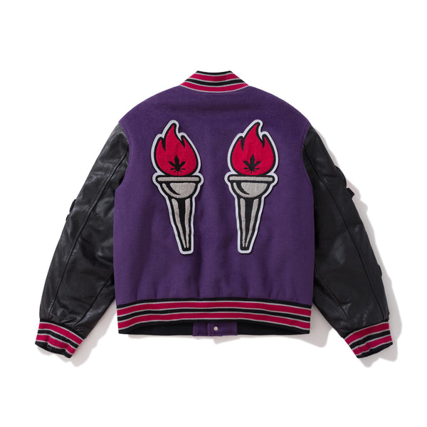 BURNIN* 11th Anniversary Underground Palace Velcro Patch Baseball Jacket