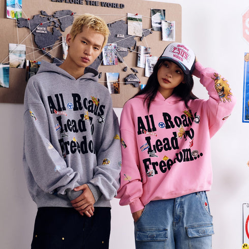 BURNIN* Realistic Sticker Slogan Hoodie