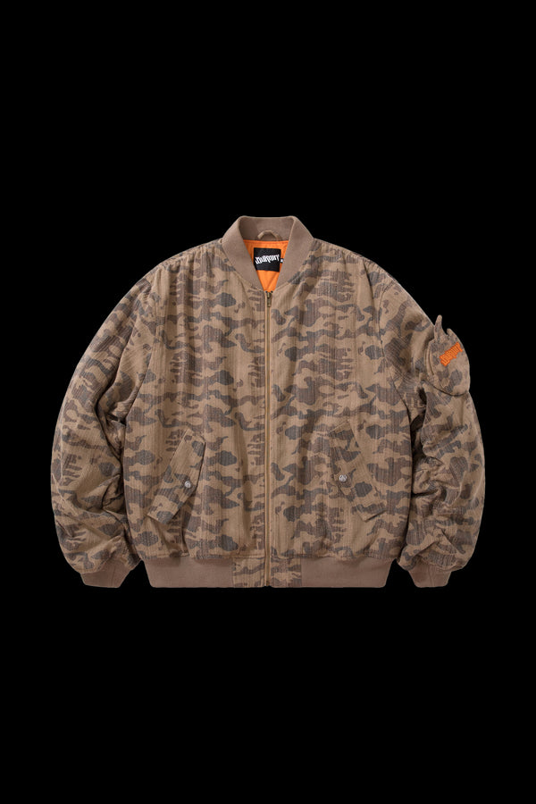 BURNIN Street MA1 Flight Camouflage Cotton Jacket