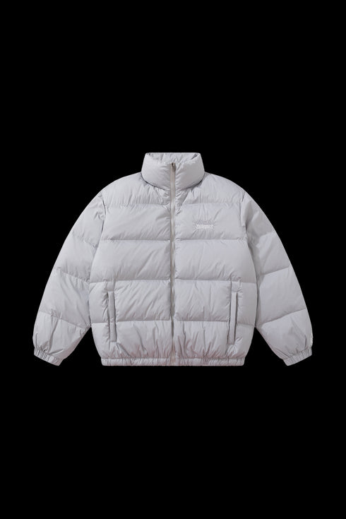 BURNIN * Horizontal Logo Flame Embroidery Down Jacket