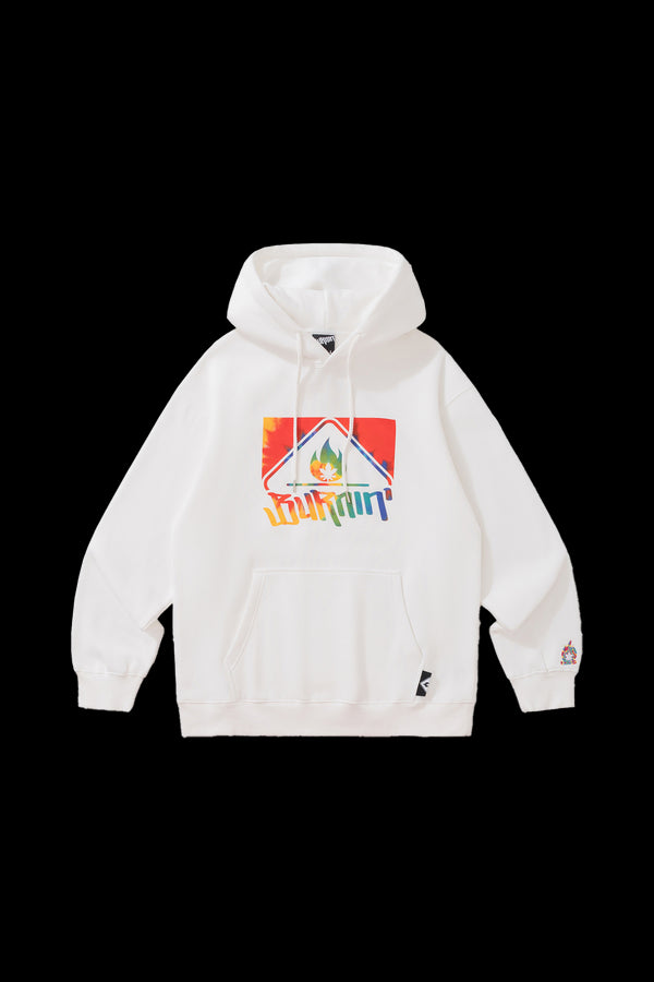 BURNIN* Square LOGO New Style Hoodie