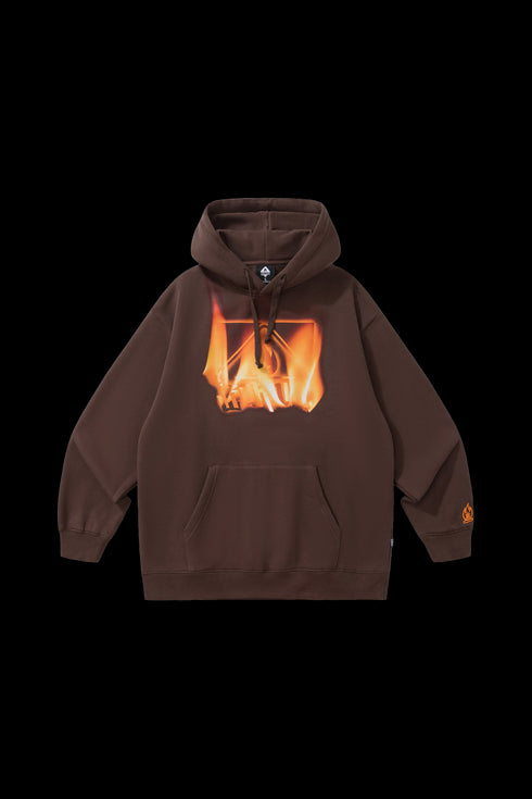 BURNIN* Square LOGO New Style Hoodie