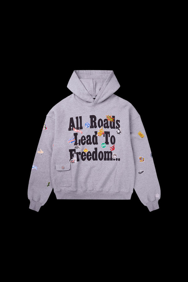 BURNIN* Realistic Sticker Slogan Hoodie