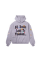 BURNIN* Realistic Sticker Slogan Hoodie