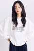 BURNIN*97'Series Worn Slogan Waffle Henley Collar Long Sleeve T-shirt