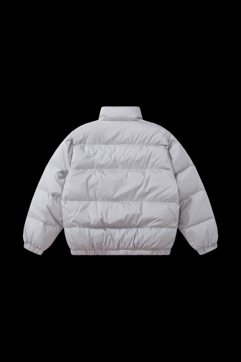 BURNIN * Horizontal Logo Flame Embroidery Down Jacket