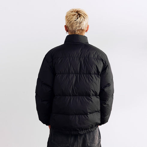 BURNIN * Horizontal Logo Flame Embroidery Down Jacket