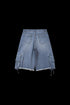 BURNIN*Underground Palace Embroidered Washed Denim Shorts