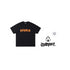 BURNIN*Spark Flame Lava Letter Print Short Sleeve T-shirt