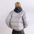 BURNIN * Horizontal Logo Flame Embroidery Down Jacket