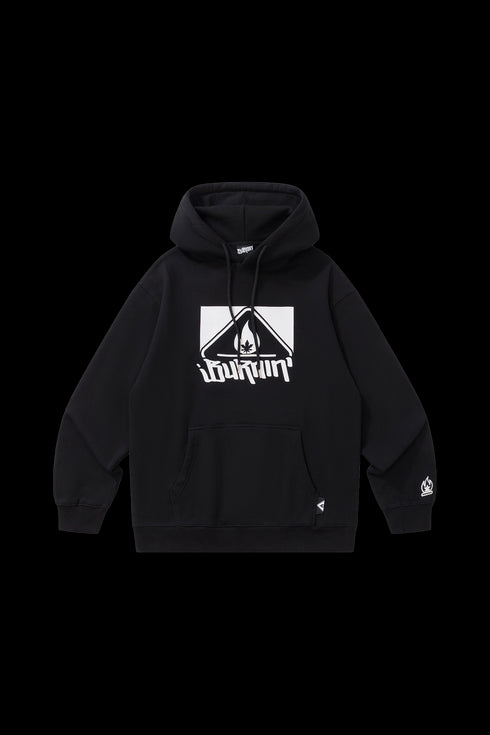 BURNIN* Square LOGO New Style Hoodie