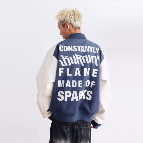 BURNIN Street Style Casual Baseball Jacket