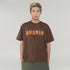 BURNIN*Spark Flame Lava Letter Print Short Sleeve T-shirt