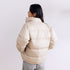 BURNIN * Horizontal Logo Flame Embroidery Down Jacket