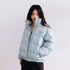 BURNIN * Horizontal Logo Flame Embroidery Down Jacket