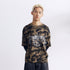 BURNIN* “97’series” worn fire pattern fake two-piece T-shirt